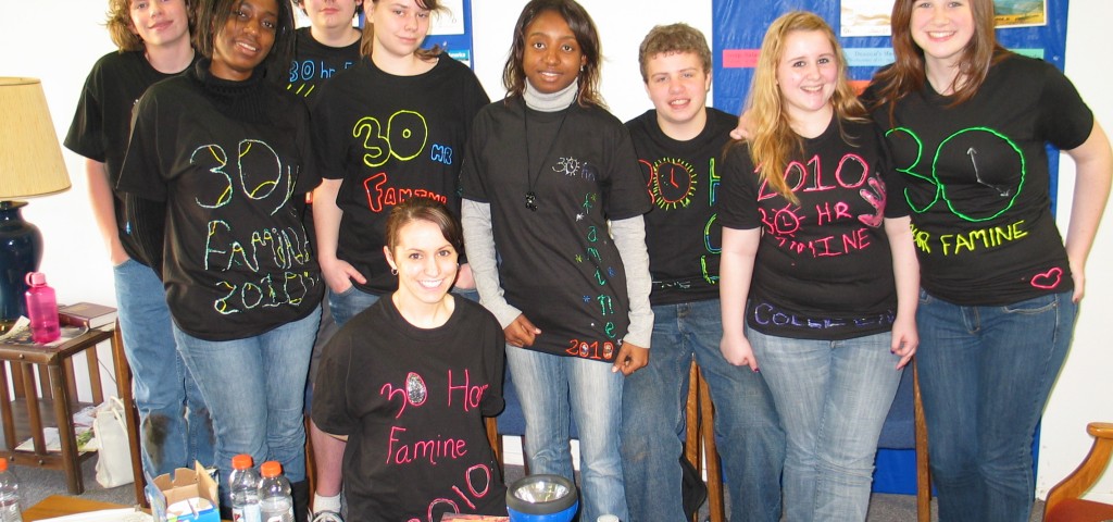 Youth participate in the 30 Hour Famine to raise money for feeding programs IMG_3663