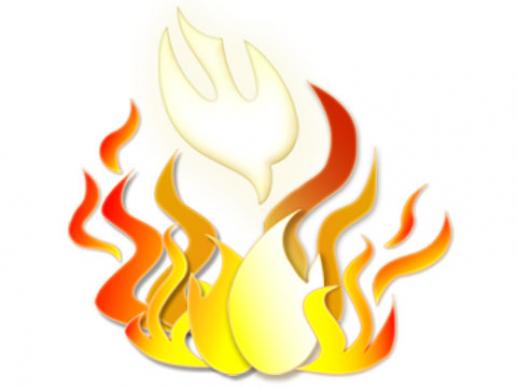 Pentecost Worship Flames & Dove